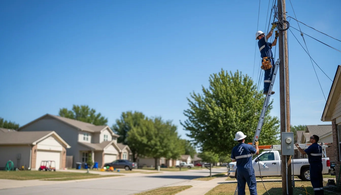 Residential electrician providing installation services in Covert, MI